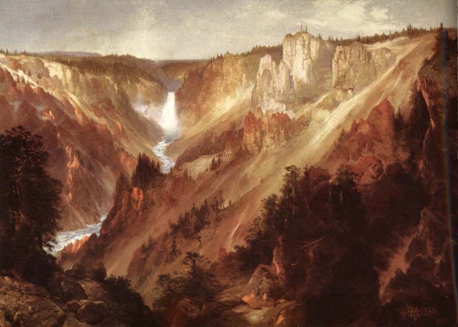 Lower falls of the yellowstone